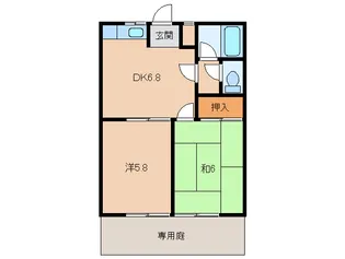 バルビゾン・Ⅰ【1階】の間取り