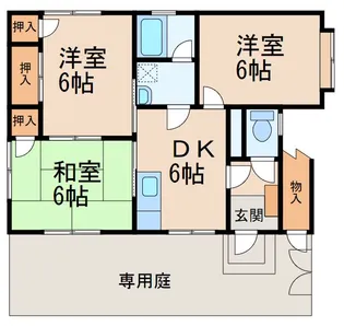 ハイツ紀ノ国2号館【1階】の間取り