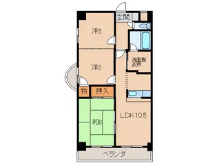 ソレアード藤本【5階】の間取り