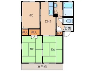 グリーンフル狐島【1階】の間取り