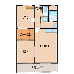 グリース・千旦【1階】の間取り