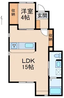 カーサ ビアンコ【1階】の間取り