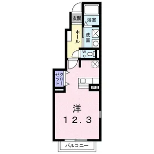こうやリバーサイドヒルズⅠ番館【1階】の間取り