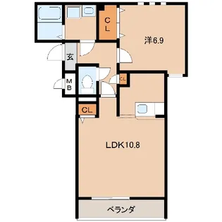 グラン・レーヴⅡ【1階】の間取り