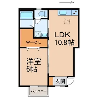 TJ船尾4【1階】の間取り