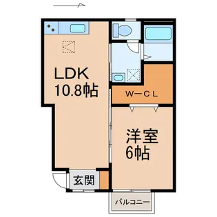 TJ船尾4【1階】の間取り