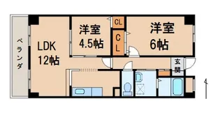 メゾン山水Ⅲ【2階】の間取り