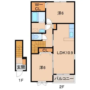 プランテーション【2階】の間取り