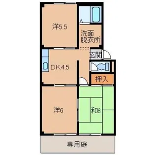 ラックハイツ【1階】の間取り