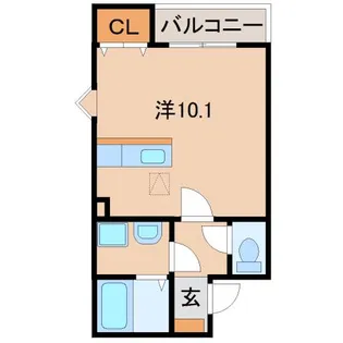 クラウンハイツ鳴神Ⅱ【1階】の間取り