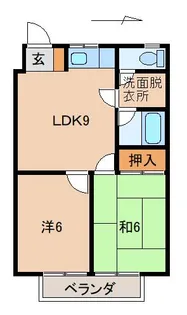 ハイツアミカⅡ【2階】の間取り