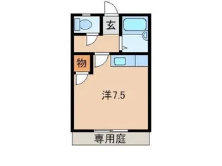 コーポ川上【1階】の間取り