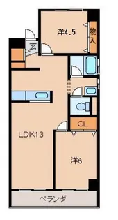 プレイザービル【2階】の間取り