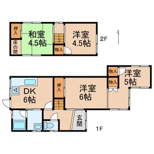 和歌山県岩出市新田広芝【一戸建】の間取り