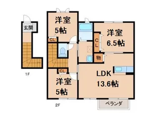 シャーメゾン・セレナ【2階】の間取り