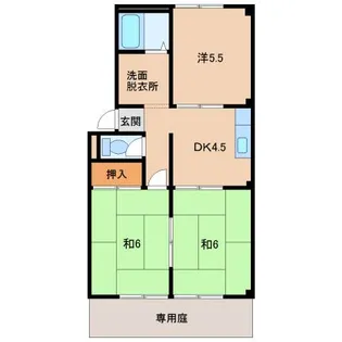 ラックハイツ【1階】の間取り