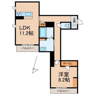 ベレオRianⅡ【3階】の間取り