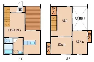 ミクサージュ壱番館・弐番館の間取り