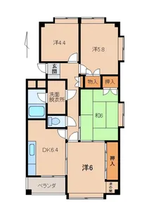 メゾンリビエール【2階】の間取り