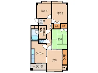 メゾンリビエール【3階】の間取り