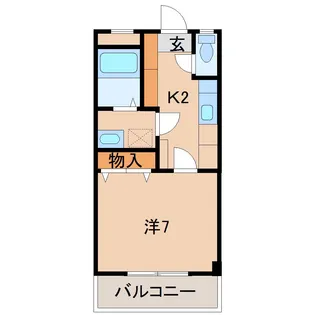 アベニュー屋形【2階】の間取り