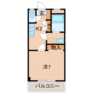 アベニュー屋形【2階】の間取り