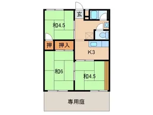 堀止ハイツ【1階】の間取り