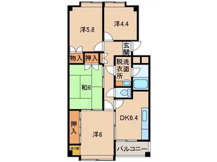 メゾンリビエール【2階】の間取り