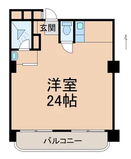 中之島グランドマンション【2階】の間取り