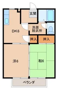 サンハイツブルーウインド【1階】の間取り