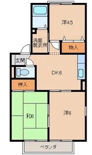 グリーンフル夏目【2階】の間取り