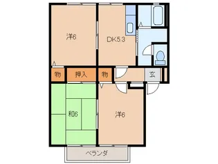 ウインディア上田【2階】の間取り