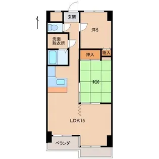 グランメール新生町【4階】の間取り