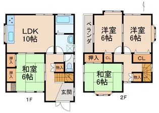 和歌山県紀の川市南志野【一戸建】の間取り