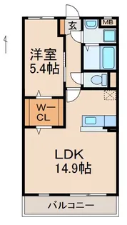 ボナール4号館【3階】の間取り