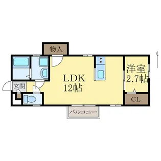 メゾンサンドー【1階】の間取り
