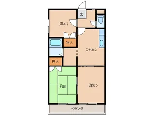 ウインディー今福【2階】の間取り