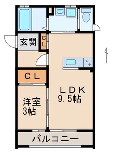 ローズモア【3階】の間取り