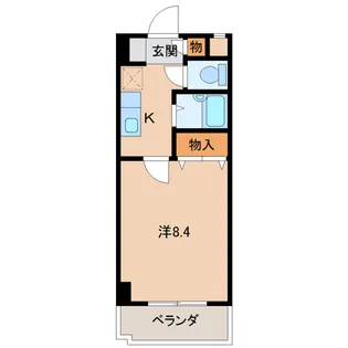 ウイング黒田【3階】の間取り