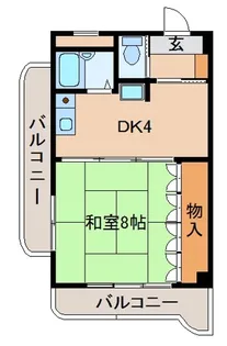 ウイング花山【3階】の間取り