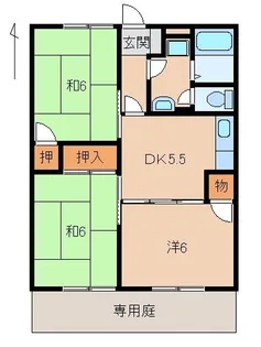 スカイセレーネ【1階】の間取り