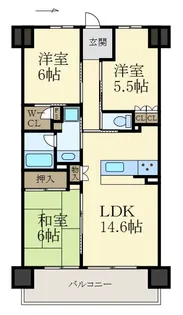 シャルマンフジスマート和歌山駅前EAST【3階】の間取り