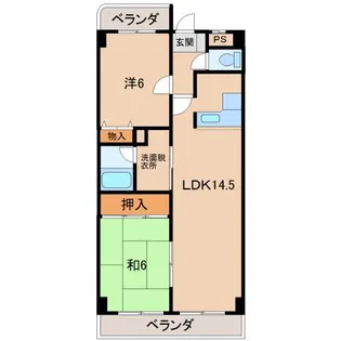 アメニティ黒田【5階】の間取り