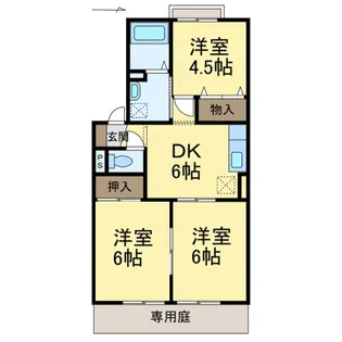 セジュールK【1階】の間取り