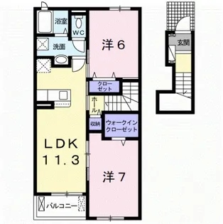 ヴェールⅡ【2階】の間取り