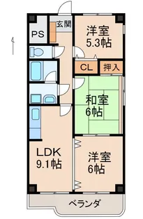 プリムローズ【4階】の間取り
