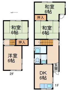 和歌山県和歌山市古屋【一戸建】の間取り