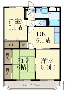 メゾンローリエ【3階】の間取り