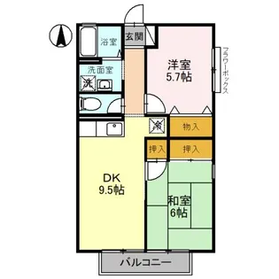 グレイス箕島【2階】の間取り