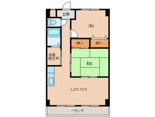 グリーンフル垣内【2階】の間取り